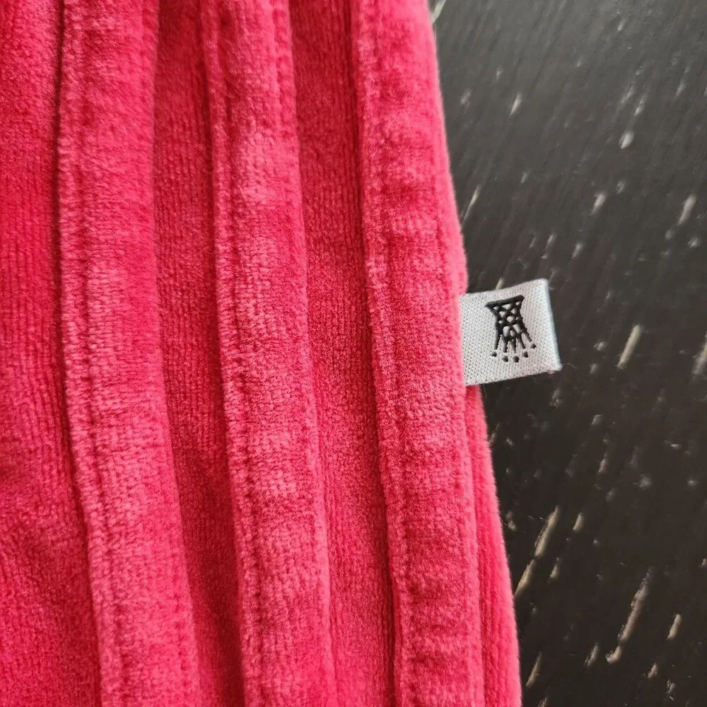 Adidas Y2K 02 red velour tracksuit set Jacket & Pants Size M vintage streetwear